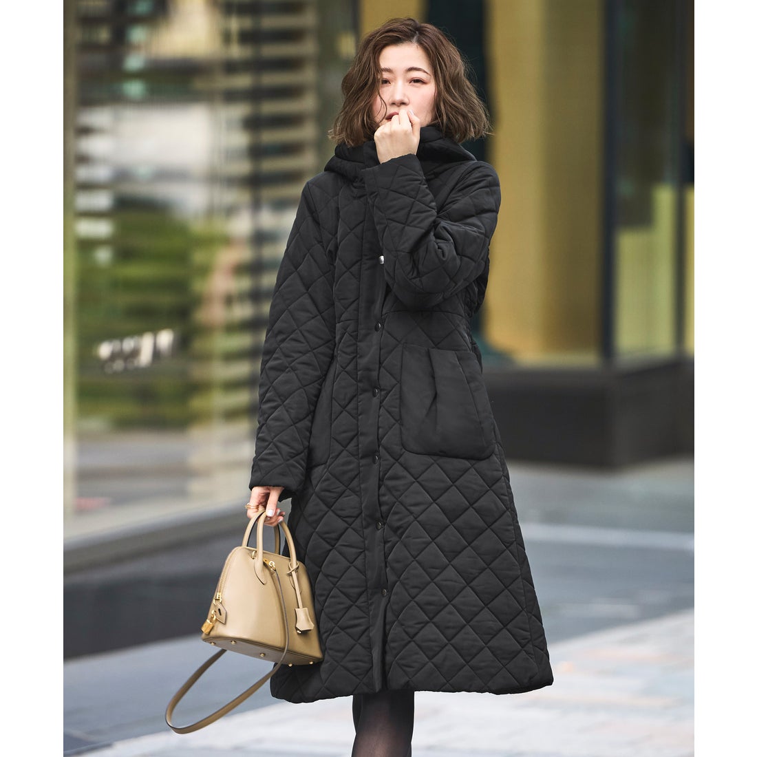 ルイルエブティック RUIRUE BOUTIQUE キルティング フードコート