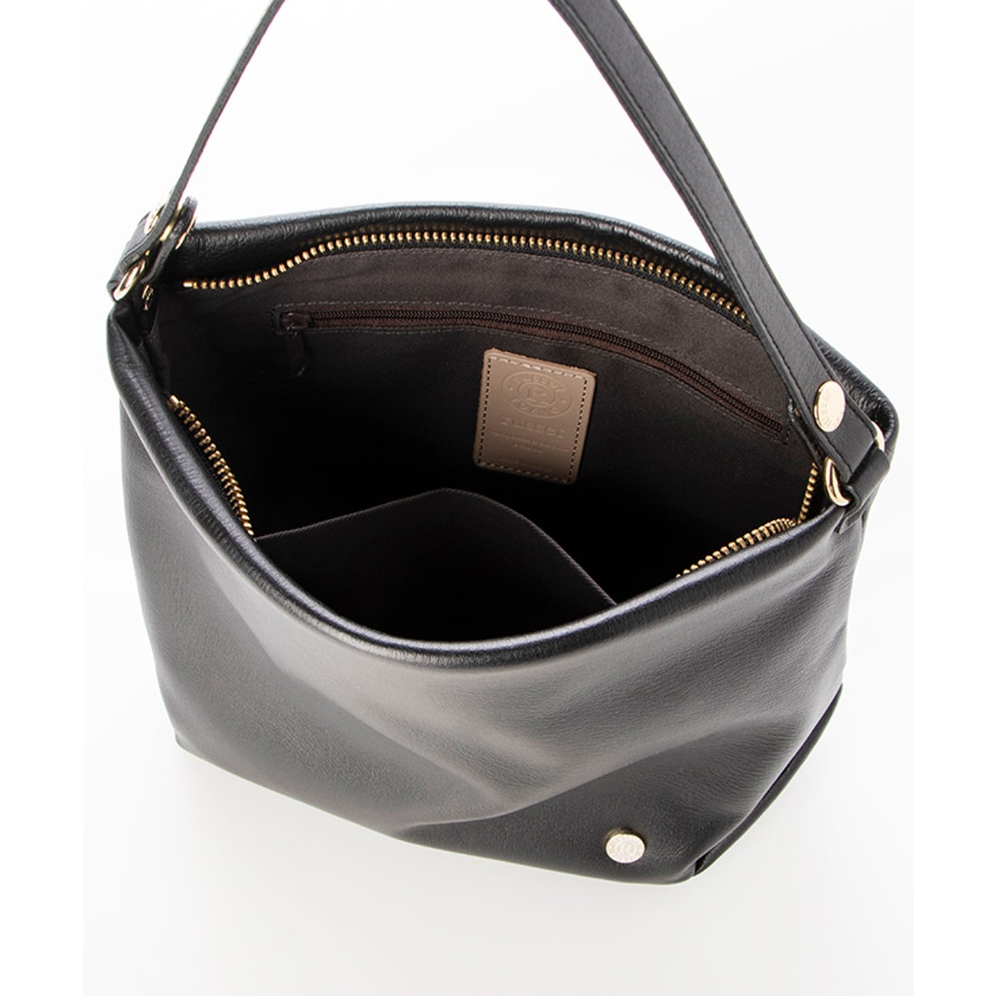 ラシット russet レザー2WAYショルダーバッグ(CEー015ーOUT) （Black