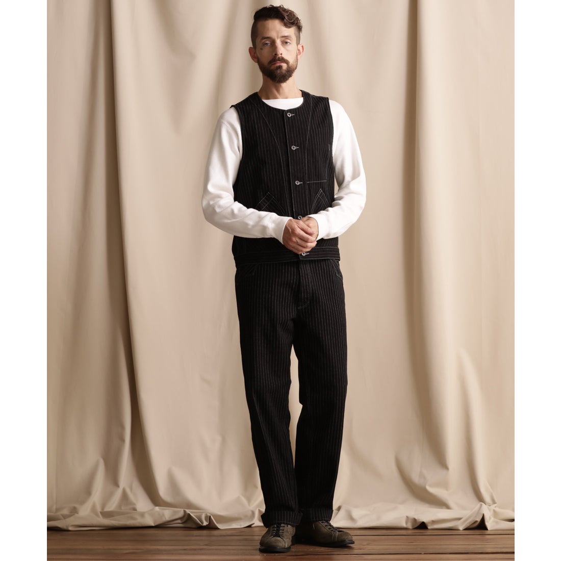 ショット Schott OLD HICKORY DENIM VEST/オールドヒッコリーデニム