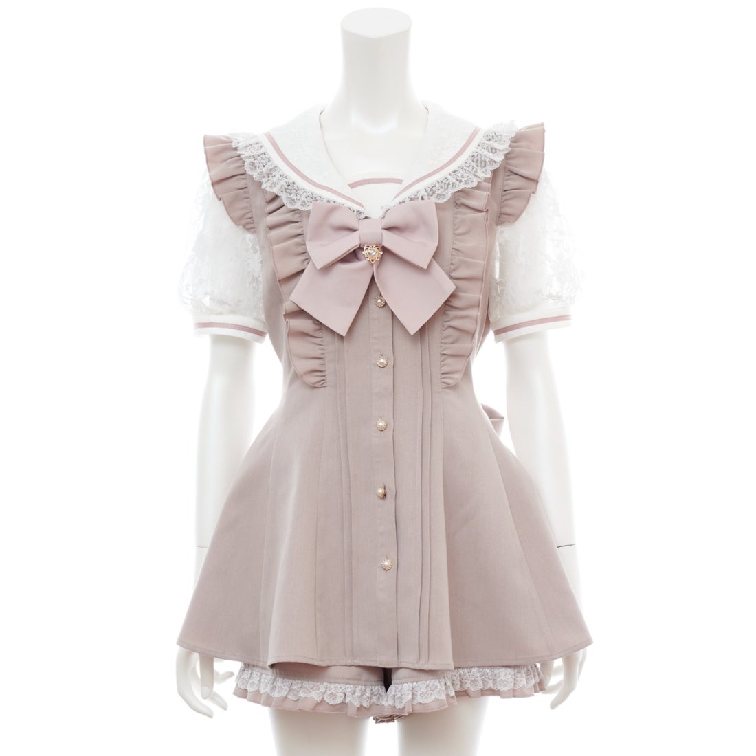 シークレットハニー Secret Honey レースセーラー襟半袖セットアップ