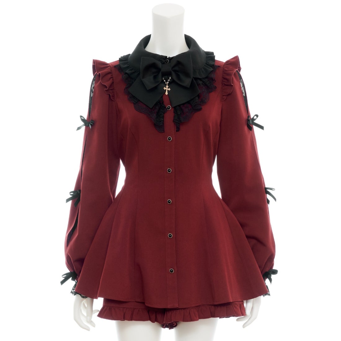 シークレットハニー Secret Honey 袖スリットレースフリルセットアップ