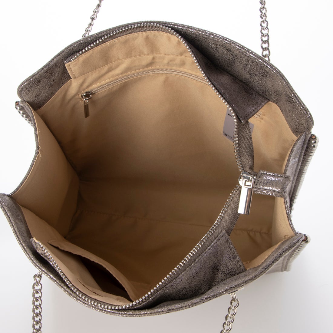 センソユニコ Sensounico POINTLIGNE チェーントートバッグ （ブロンズ