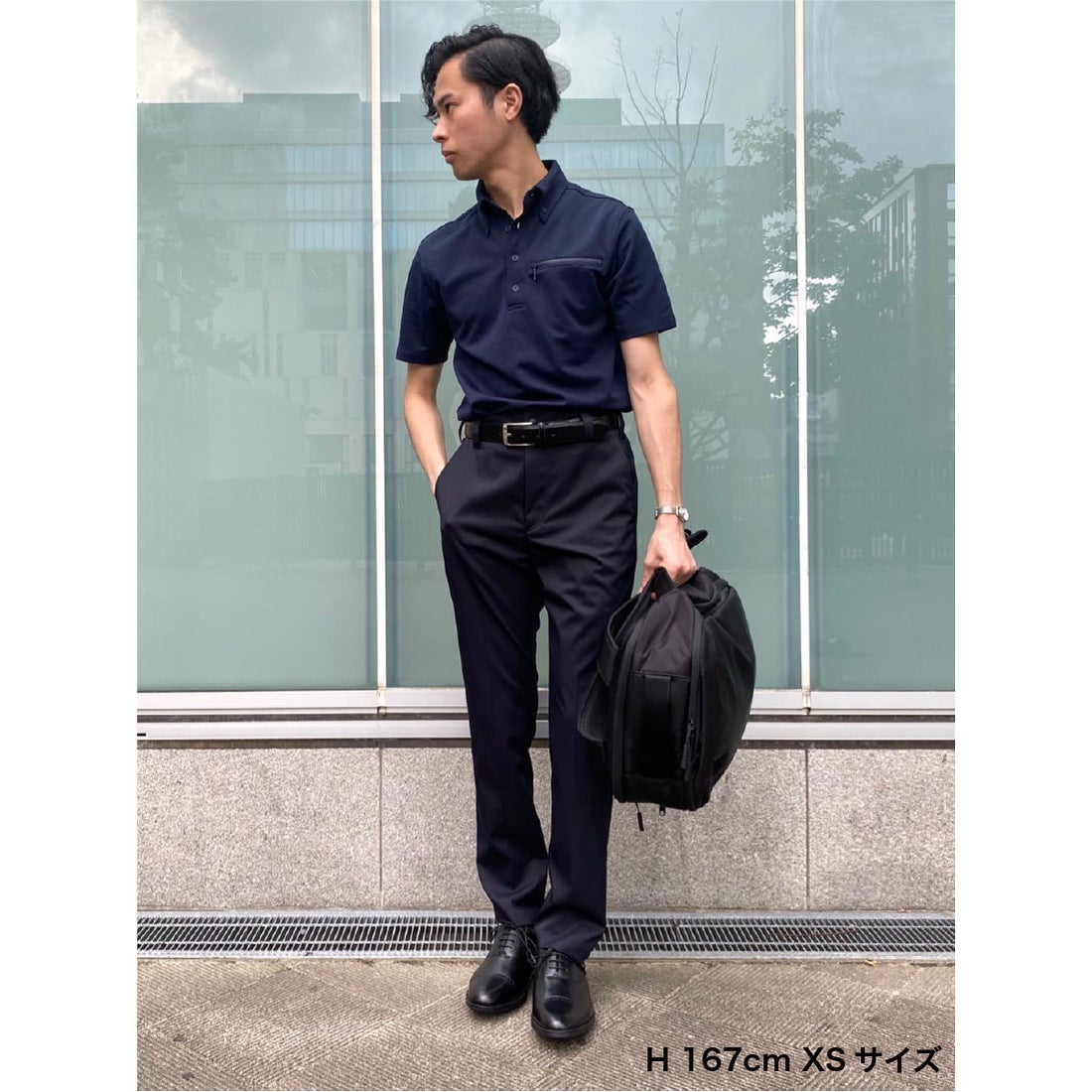 Bizフルレングスパンツ （ダークネイビー） -WWSワークウェアスーツ