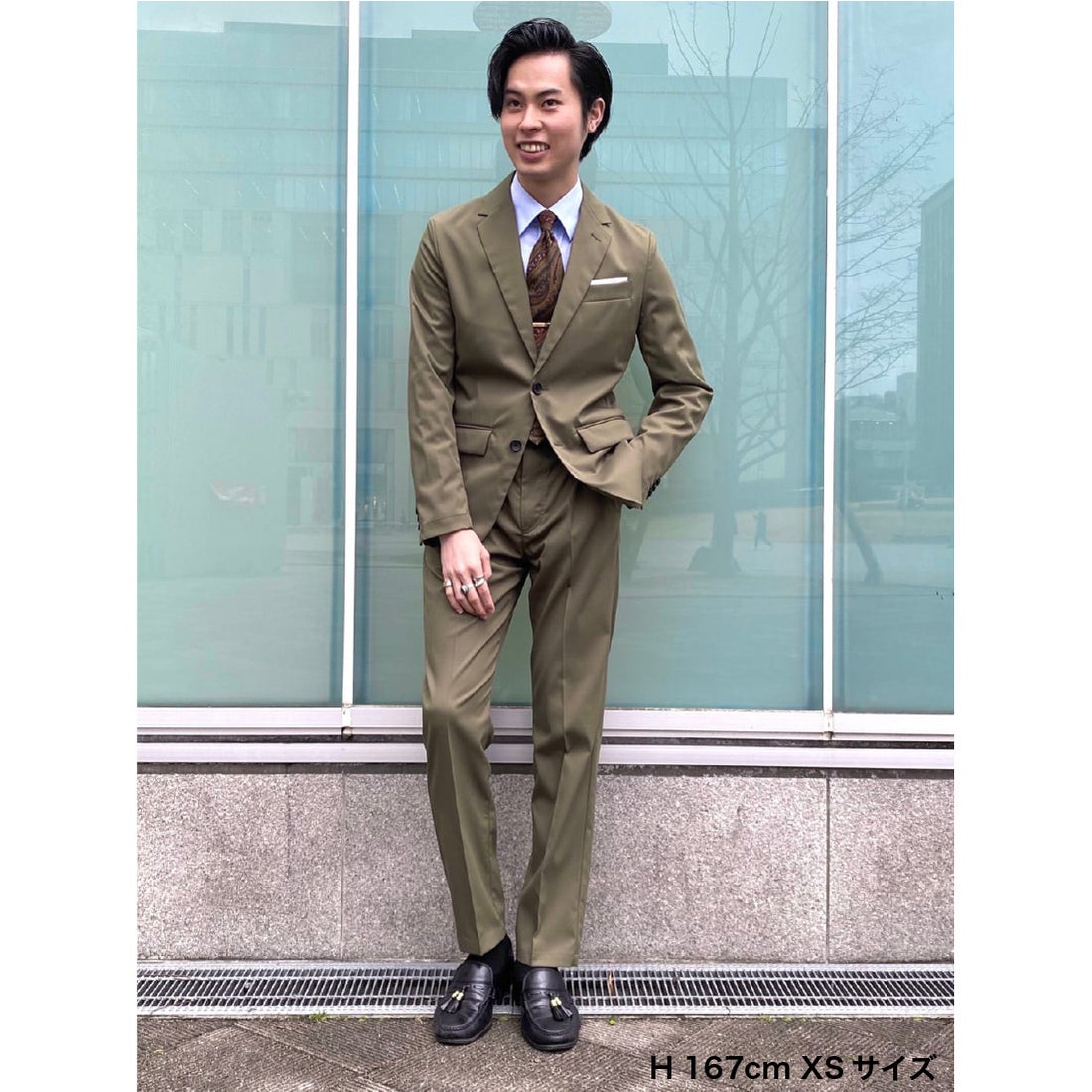 Bizフルレングスパンツ （オリーブ） -WWSワークウェアスーツ公式