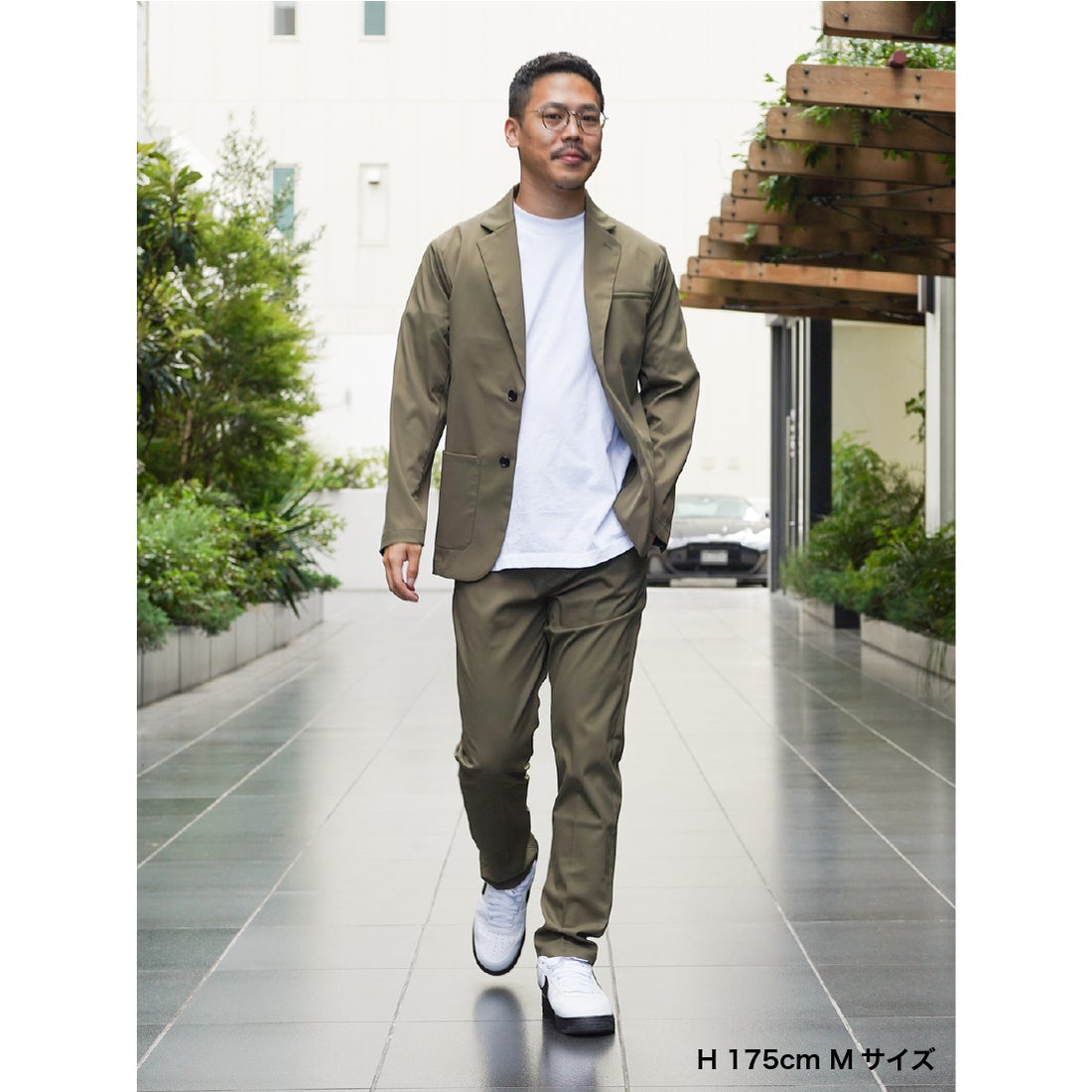 Bizフルレングスパンツ （オリーブ） -WWSワークウェアスーツ公式