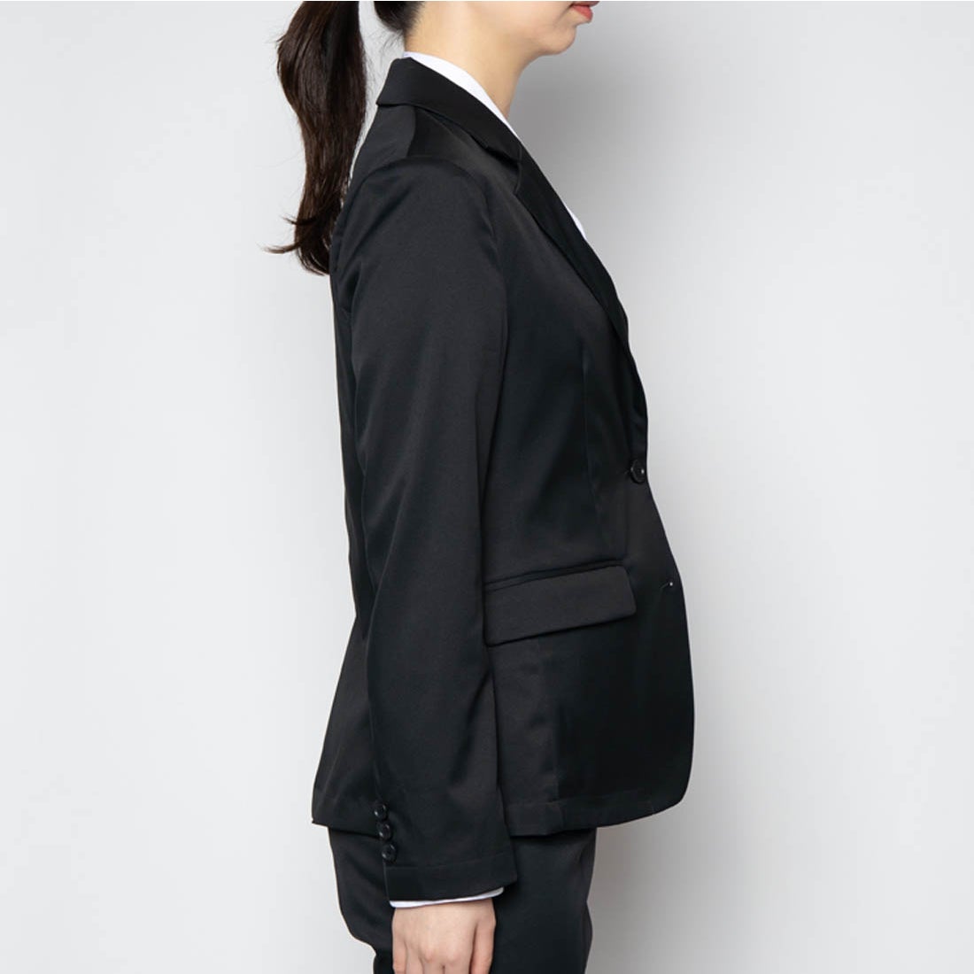 Bizテーラードジャケット（ブラック） -WWSワークウェアスーツ公式