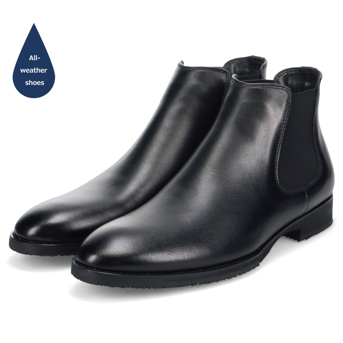 フープディドゥ whoop'-de-doo' 撥水防水サイドゴアブーツ （BL