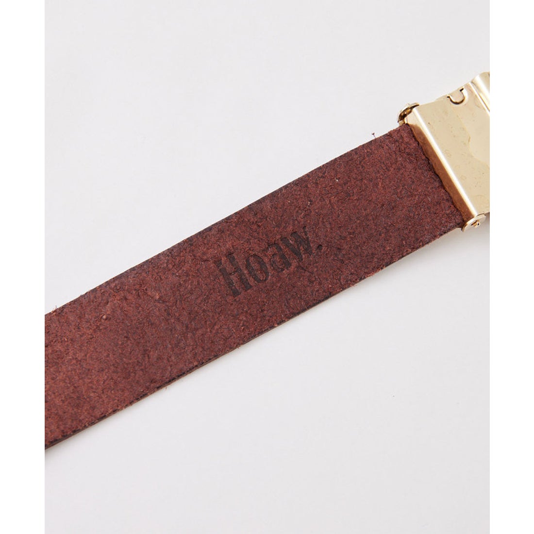 ウィムガゼット Whim Gazette 【Hoaw.】レザーガチャベルト （brown