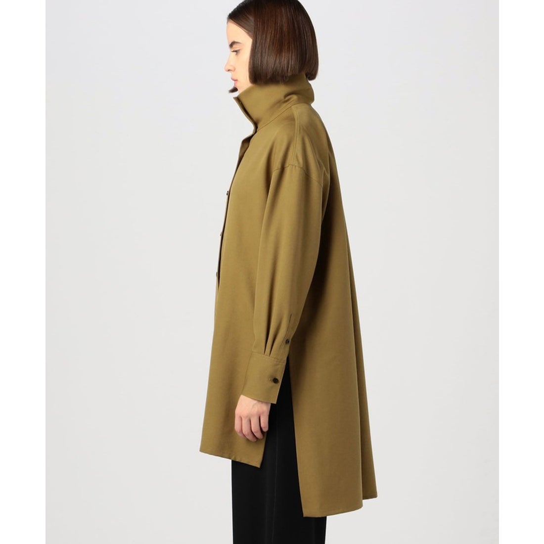 キャバン CABaN CABaN ウールツイル ハイネックロングシャツ （49