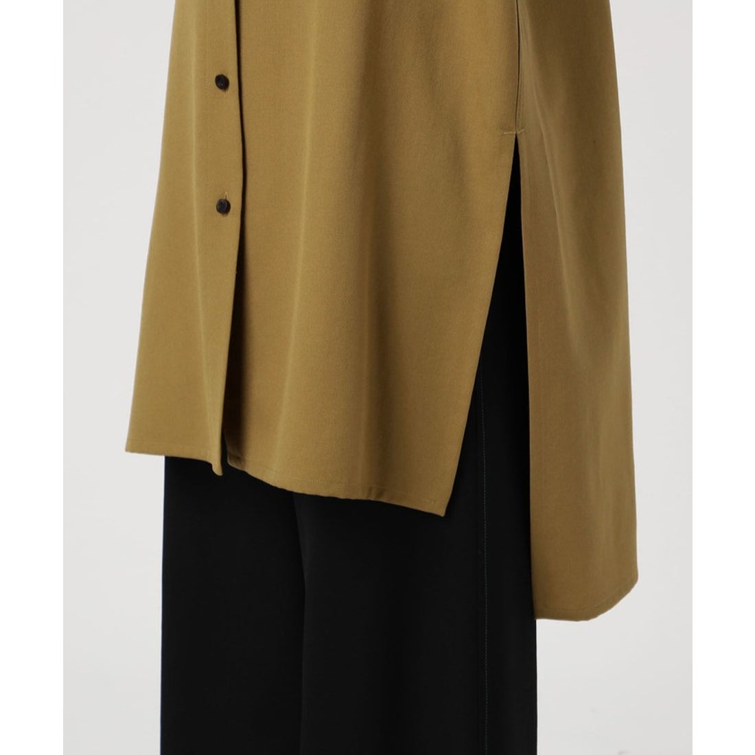 キャバン CABaN CABaN ウールツイル ハイネックロングシャツ （49