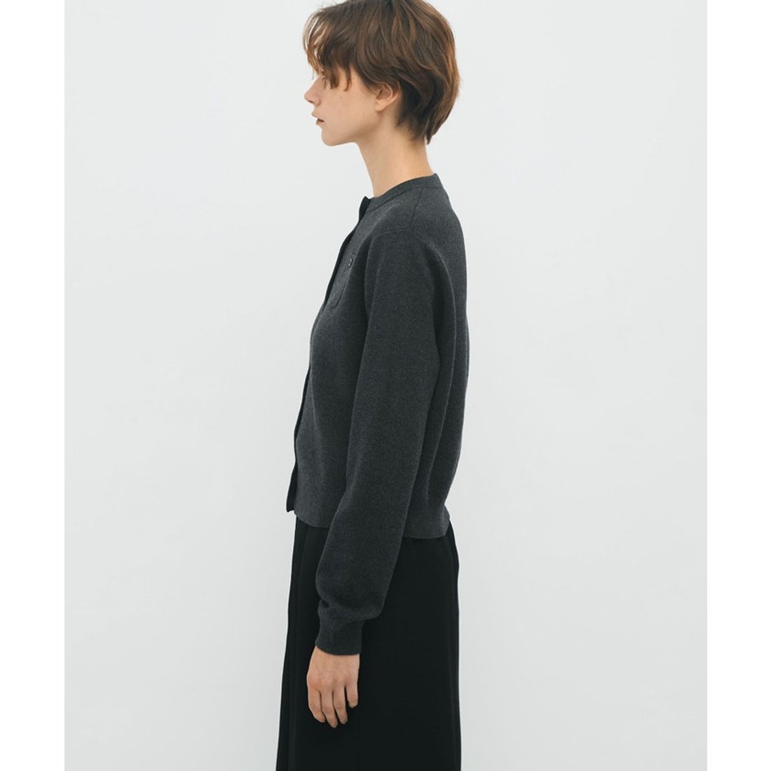 キャバン CABaN CABaN コットンカシミヤ クルーネックカーディガン