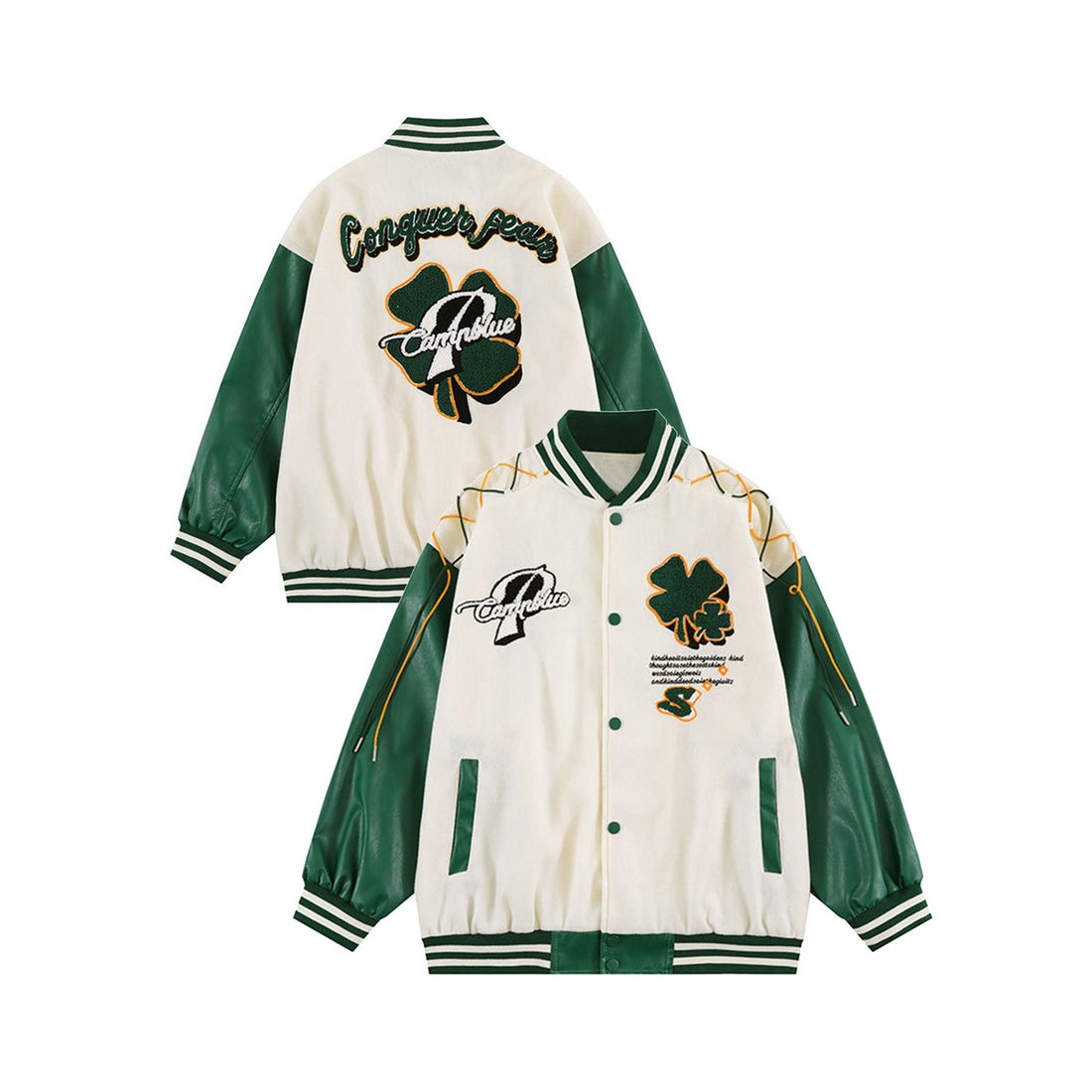 フック HOOK 【HOOK】個性派・肩紐デザインワッペン刺繍スタジャン