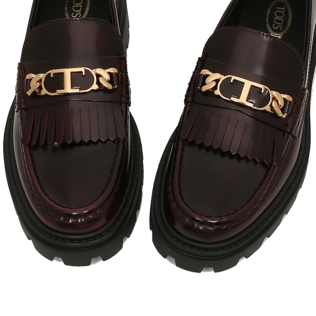トッズ TOD'S ローファー オックスフォード Tチェーン フリンジ