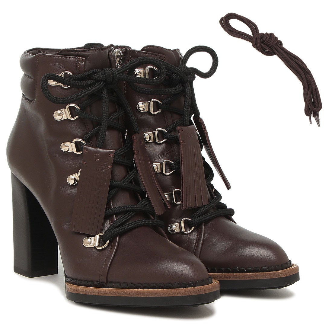 トッズ TOD'S ブーツ ショートブーツ ブラウン レディース TOD'S