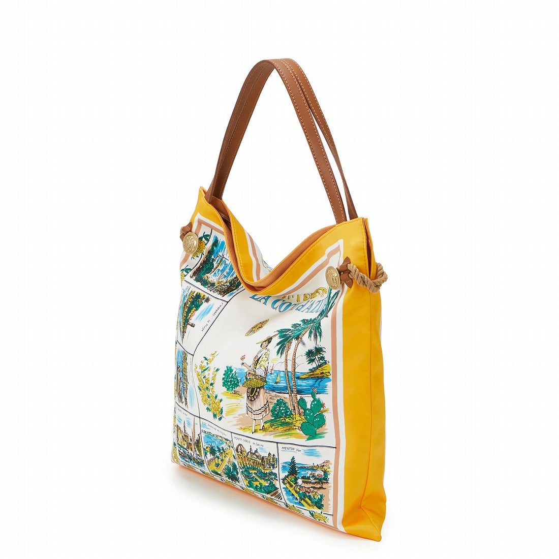 トプカピ TOPKAPI マイルドサテン スカーフ柄 トートバッグ （マリー