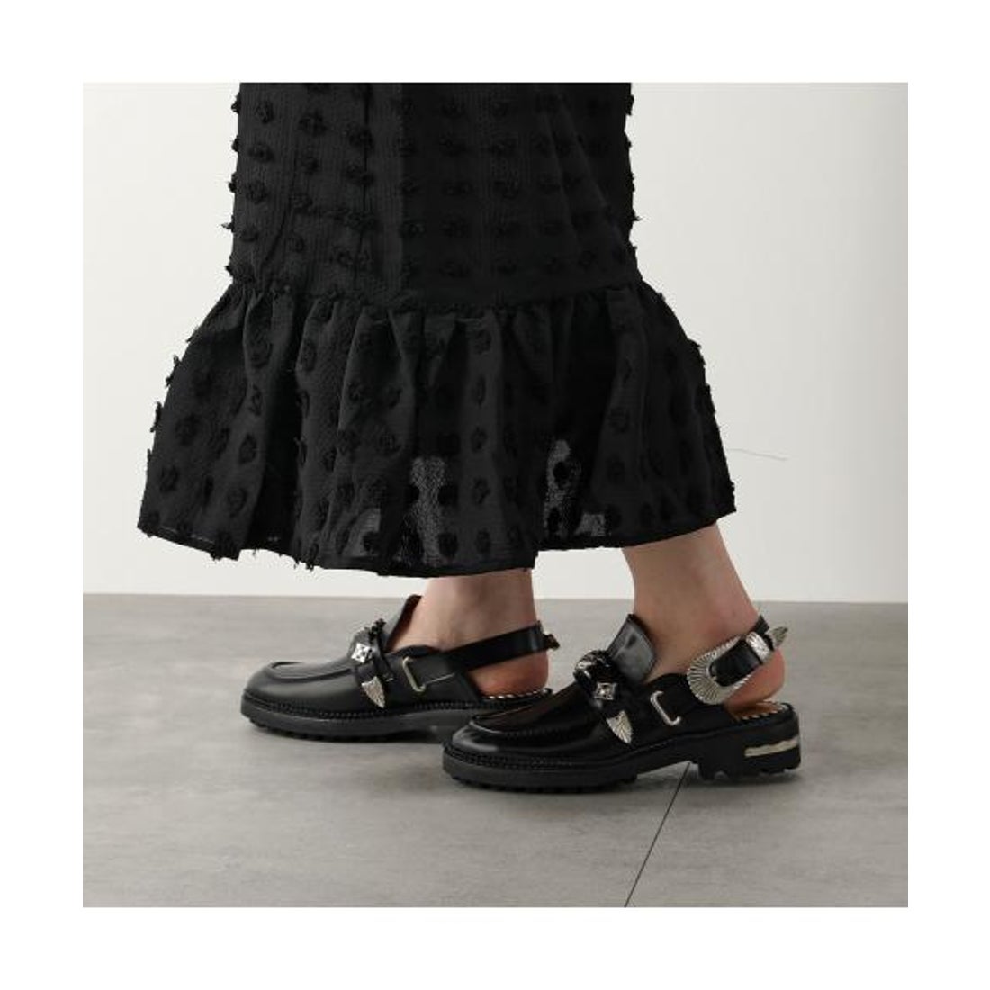 TOGA PULLA ブラックサンダル 38 Toga Pullaのブラック バックル