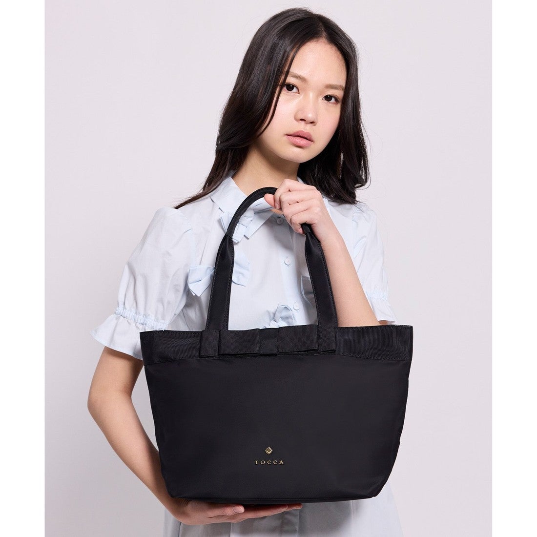 TOCCA 【撥水・A4サイズ対応】RIBBON BRICK A4TOTE トートバッグ （[新
