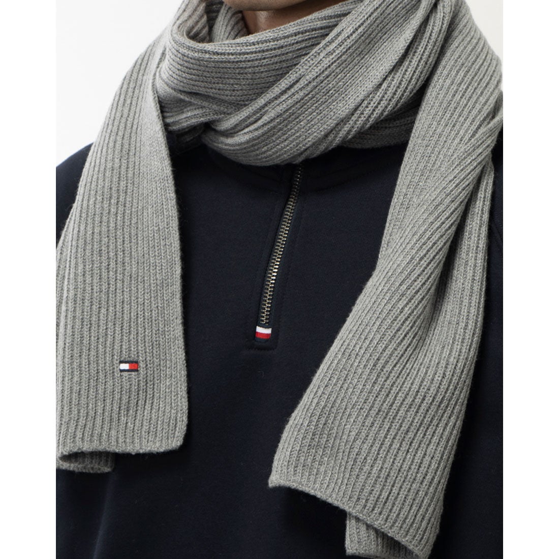 トミー ヒルフィガー TOMMY HILFIGER エッセンシャルフラッグマフラー