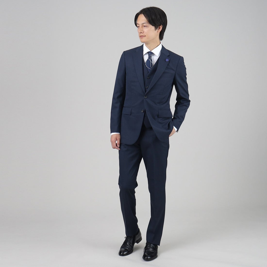 タケオキクチ TAKEO KIKUCHI マイクロデザイン スーツ （ネイビー(093