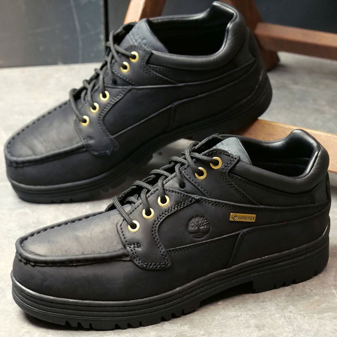 ティンバーランド Timberland Moc Toe GTX BLACK-FULL-GRAIN [A2JU5