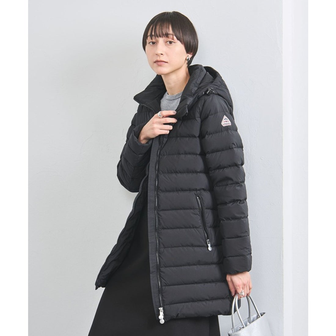 新品タグユナイテッドアローズタフタフーデットコート UNITED ARROWS