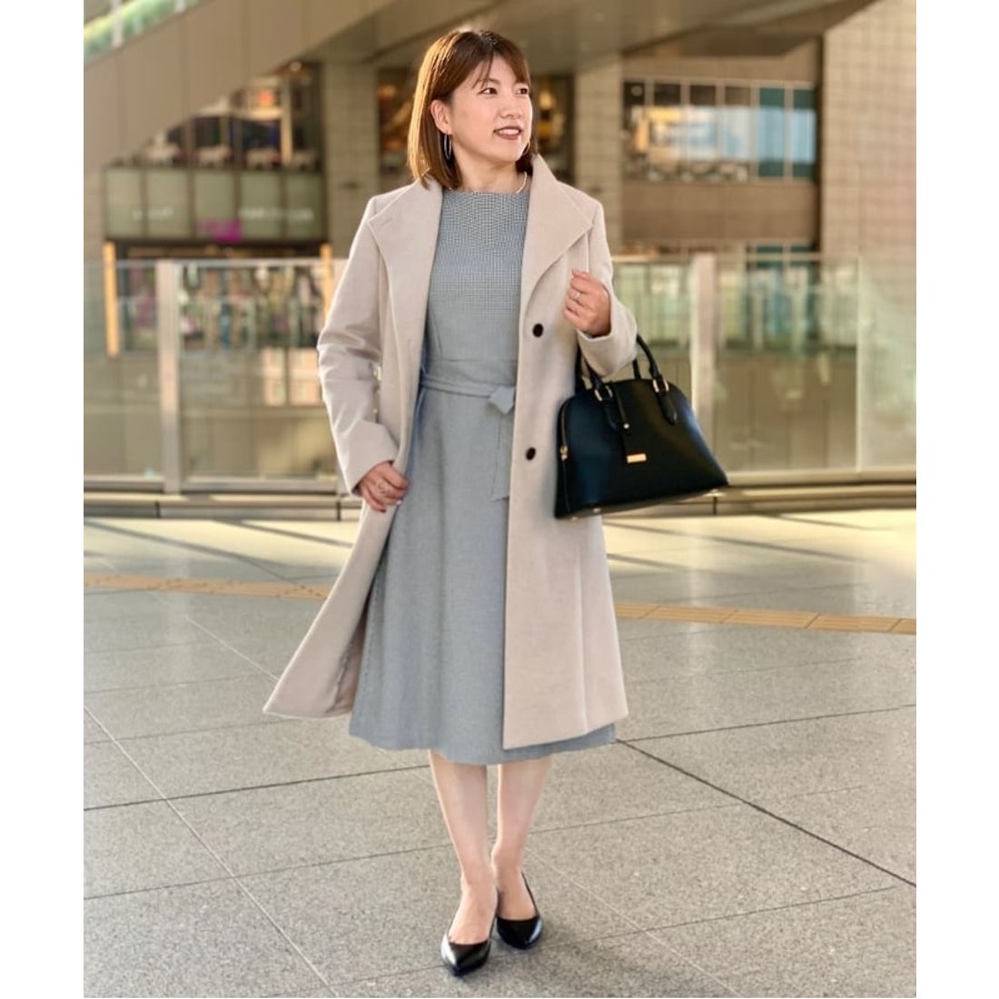 アンタイトル UNTITLED 【日本製／2WAY衿】スタンドカラー ロング