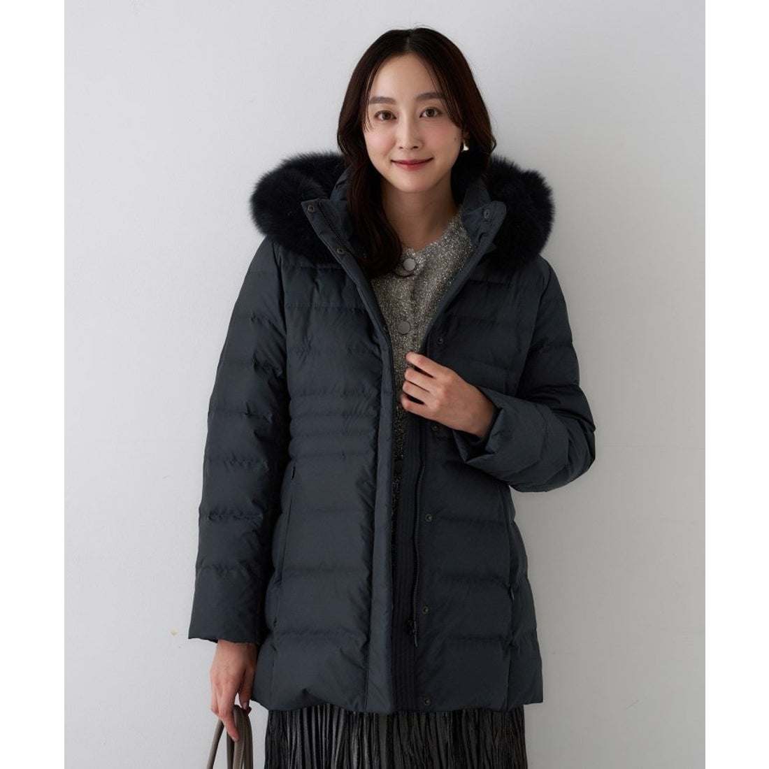 アンタイトル UNTITLED ミディダウンコート （ライトグレー(011