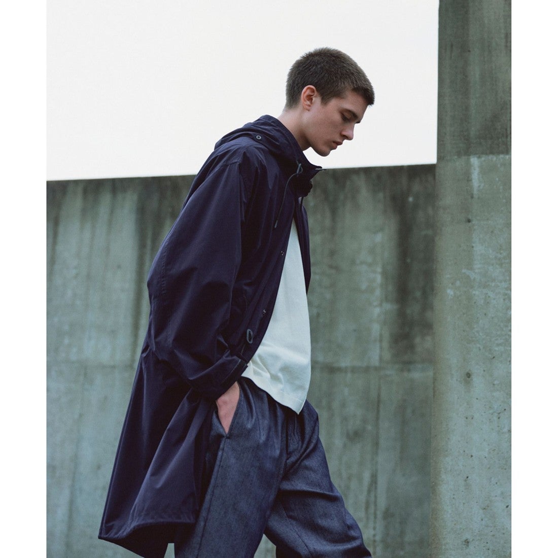 UNFILO ファインムーブ モッズコート （ネイビー） -ファッション通販