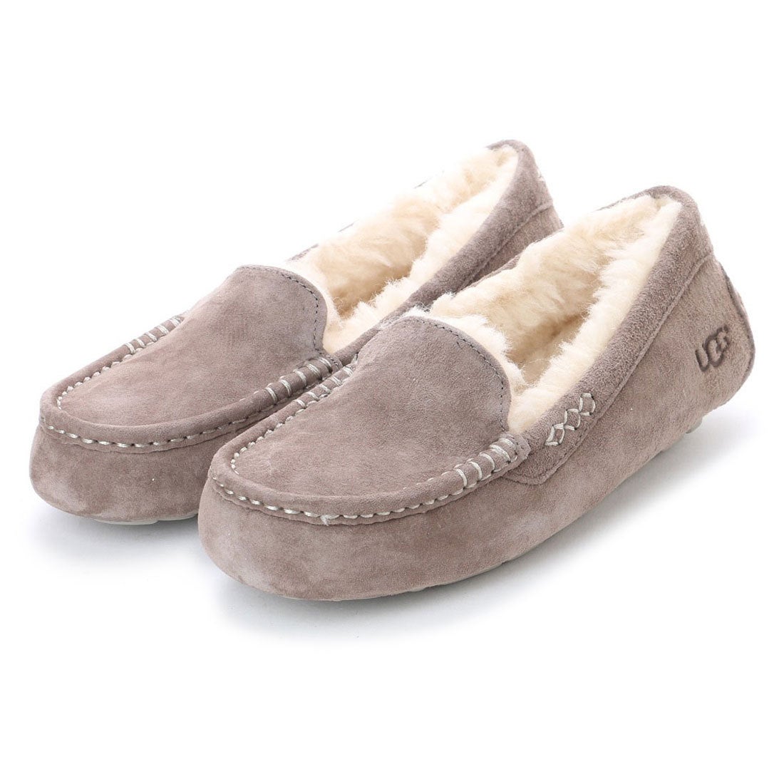 レア 希少 ❤️ UGG アンスレー ムートン モカシン スレート US6 23