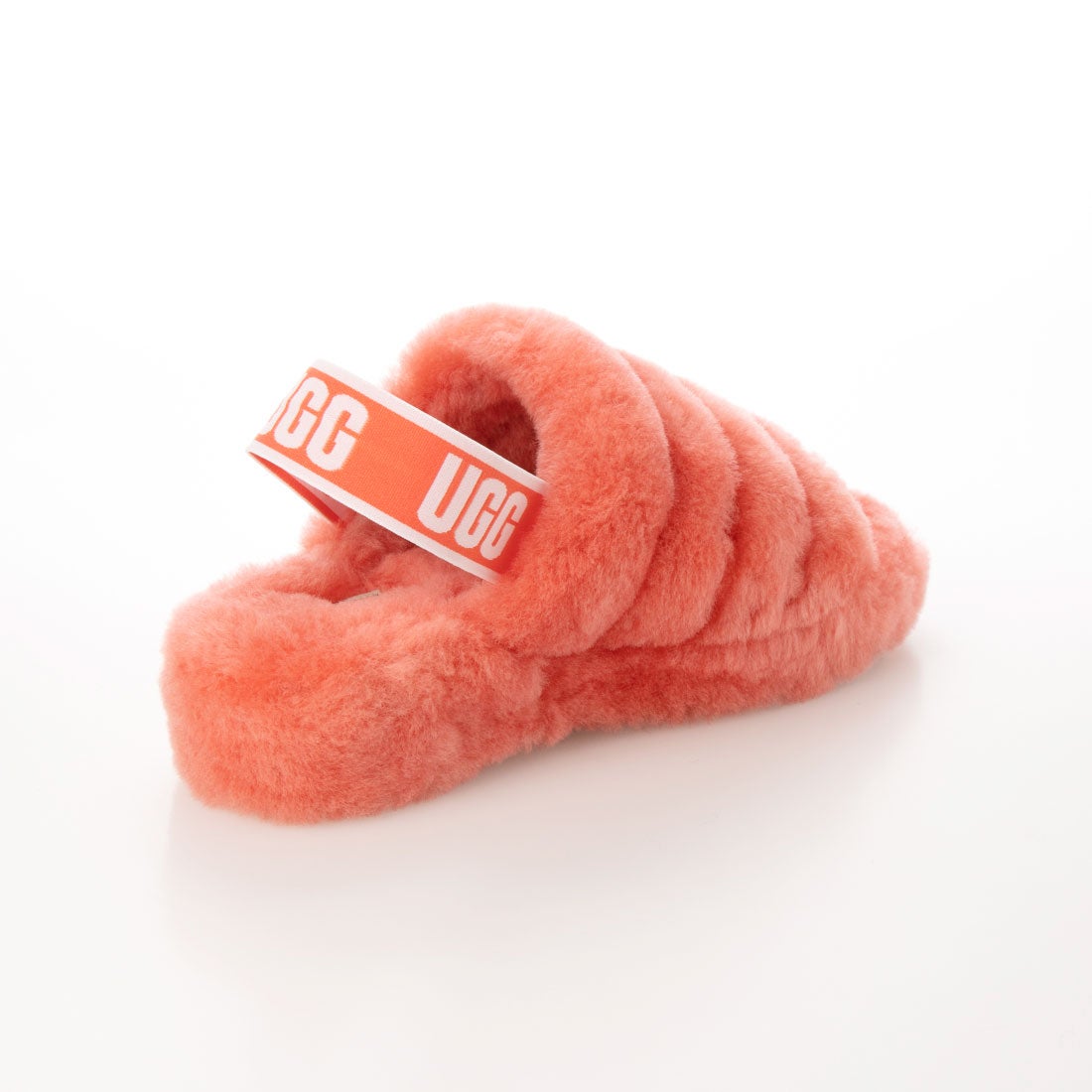 アグ UGG Fluff Yeah Slide Neon ファーサンダル （Neon Coral