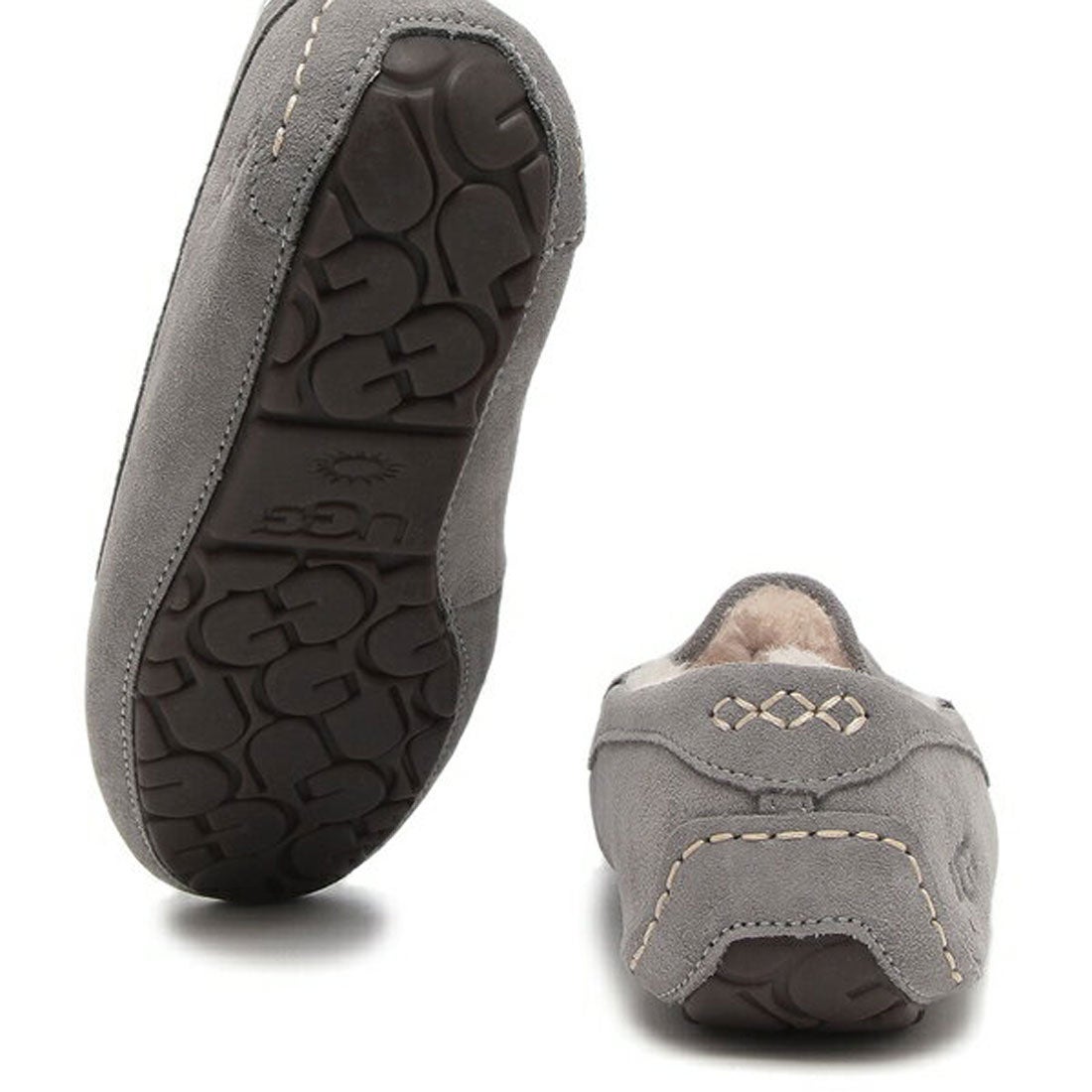 アグ UGG スリッポン デッキシューズ・モカシン アンスレー グレー