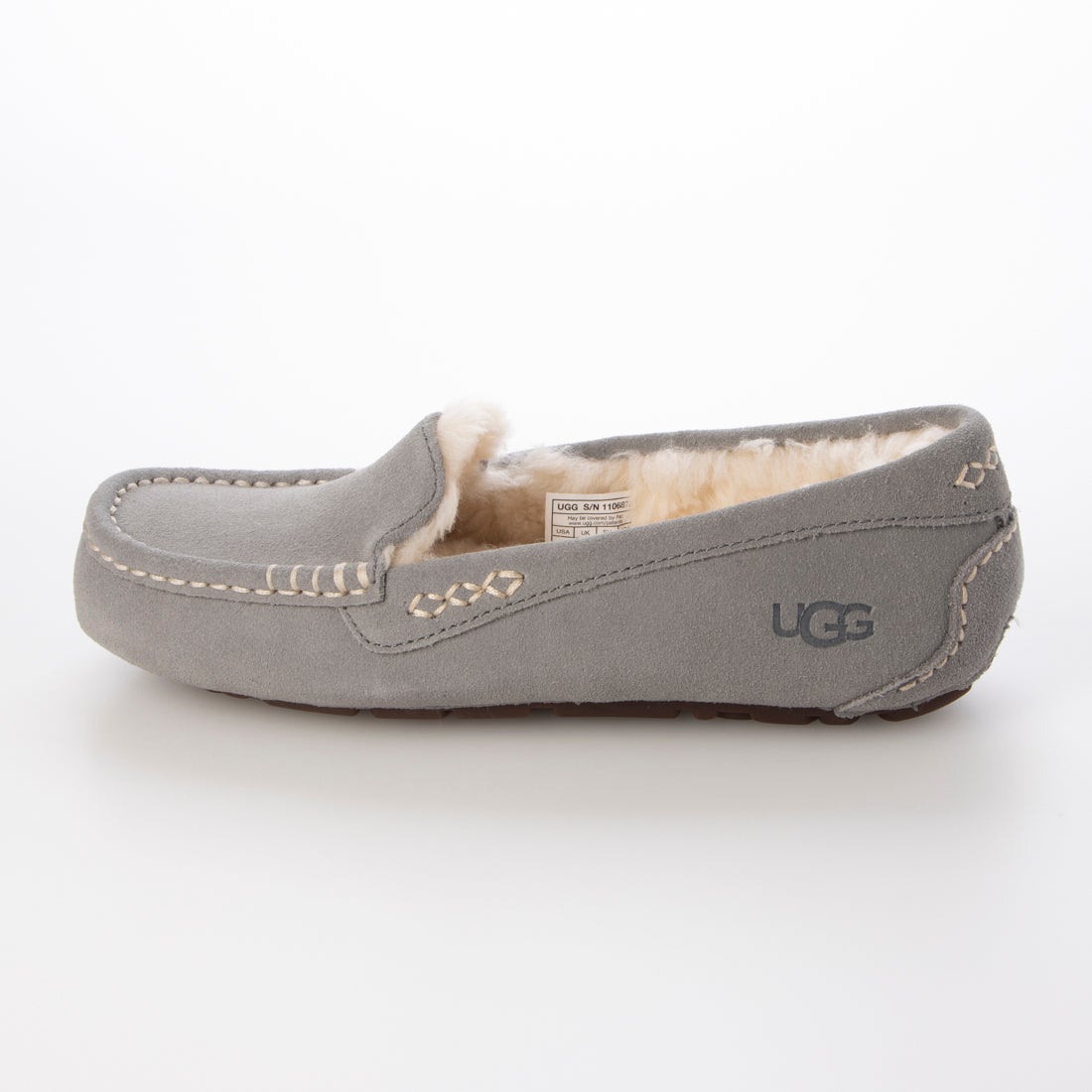 アグ UGG ANSLEY アンスレー レディース モカシン （ライトグレー