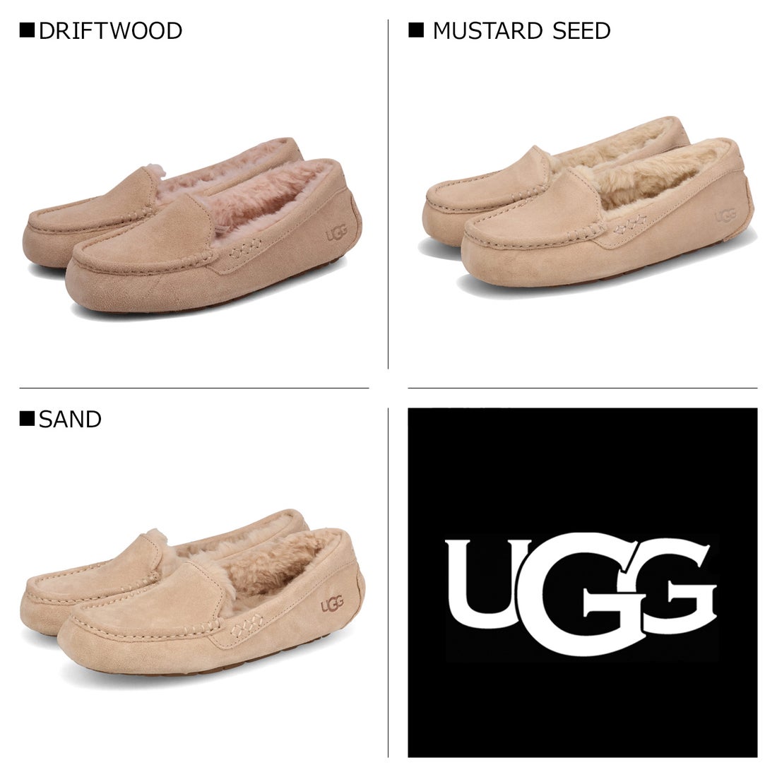 UGG アグ スリッポン モカシン アンスレー レディース ANSLEY 1106878