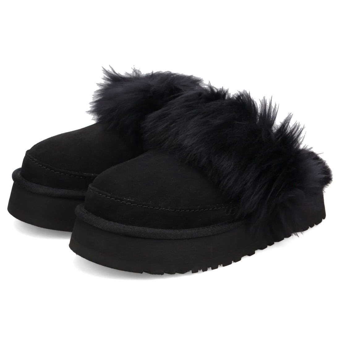 アグ UGG サンダル ファー サボ ルームシューズ レディース 厚底