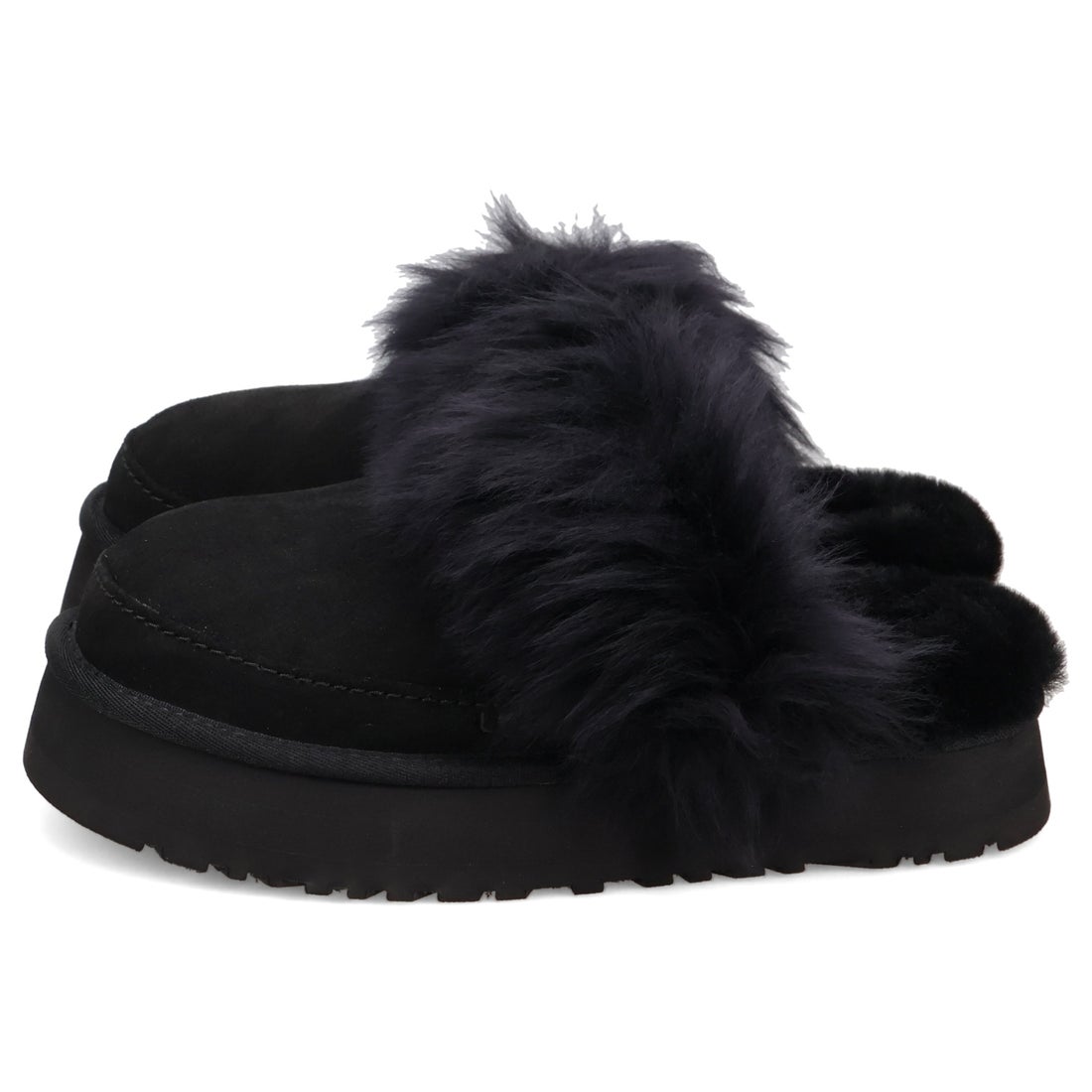 アグ UGG サンダル ファー サボ ルームシューズ レディース 厚底