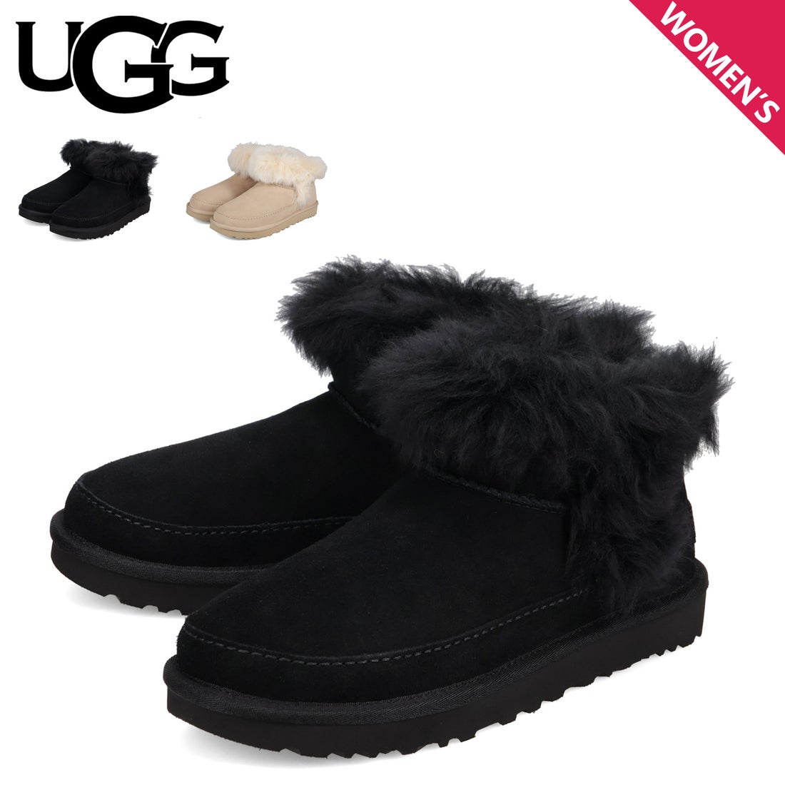 アグ UGG ブーツ ムートンブーツ レディース ショート シープスキン W