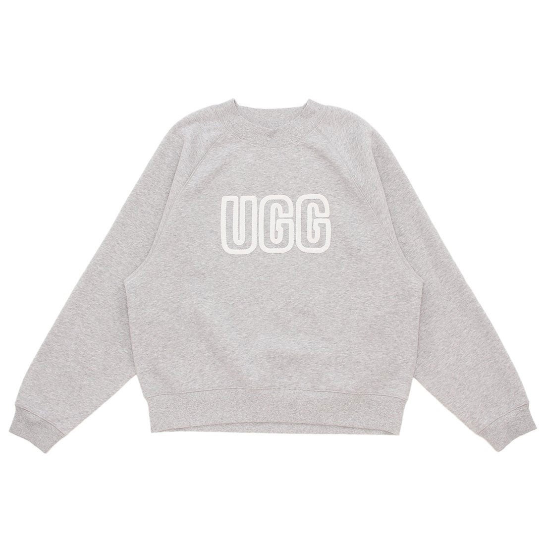 アグ UGG アグ スウェット UGG ロゴ クルーネック スウェット グレー