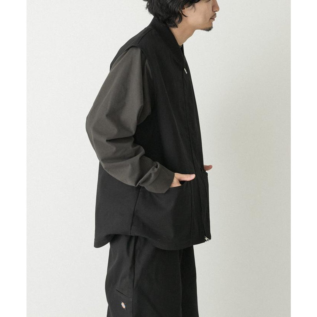 エカル EKAL 【予約】『別注』Dickies×EKAL ワークベスト （ブラウン