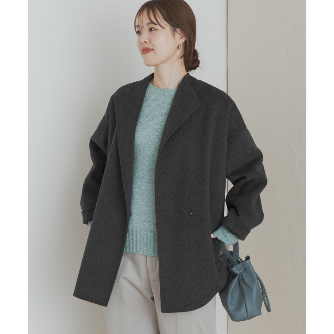 アーバンリサーチ ドアーズ URBAN RESEARCH DOORS ウールリバーミドル