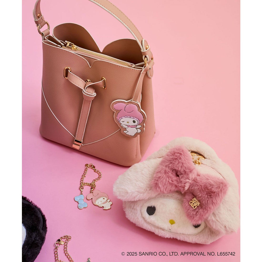 ビス VIS 【マイメロディ&クロミ】 VIS別注モデルハートカットバッグ