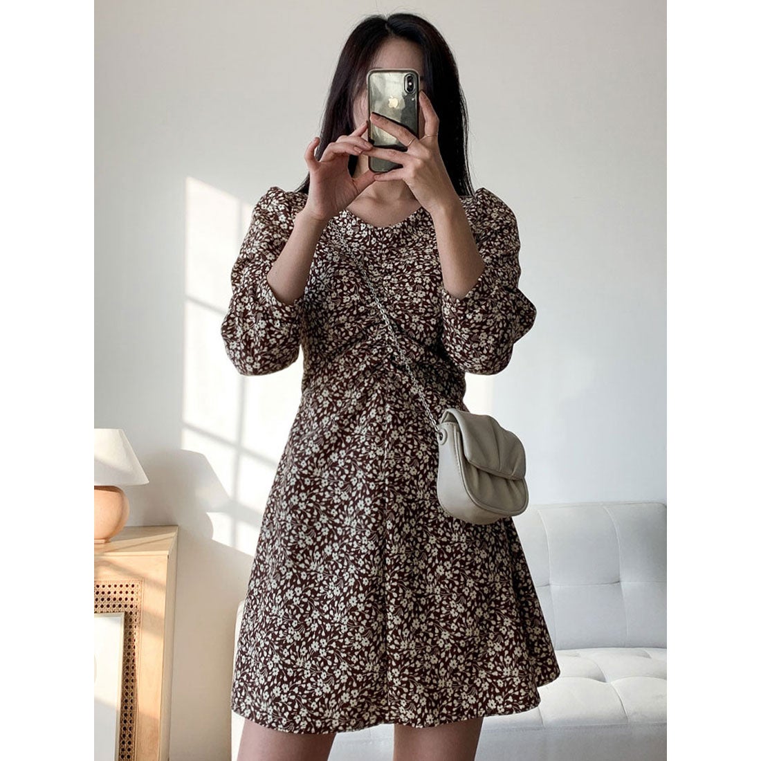 ビビッドレディ VIVIDLADY 大人可愛い ショート丈 ワンピース 韓国