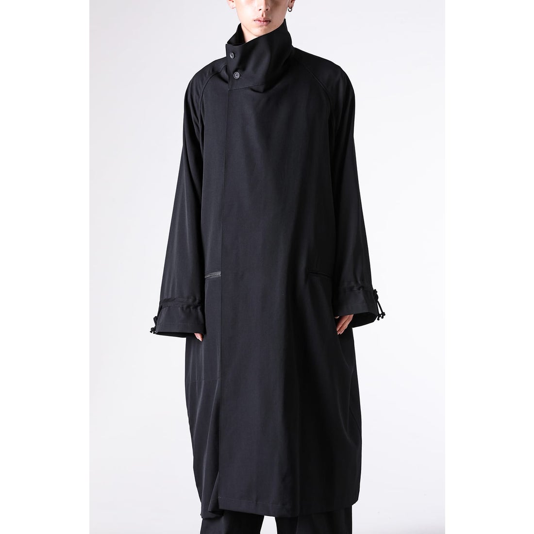 Yohji Yamamoto POUR HOMME Cross Zipper Coat （Black） - Osaka