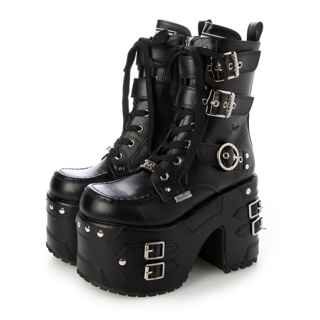 厚底レースアップブーツ （ブラック） -YOSUKE U・S・A 公式