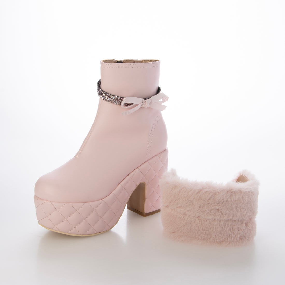 厚底ブーツ （ピンク） -YOSUKE U・S・A 公式オンラインストア