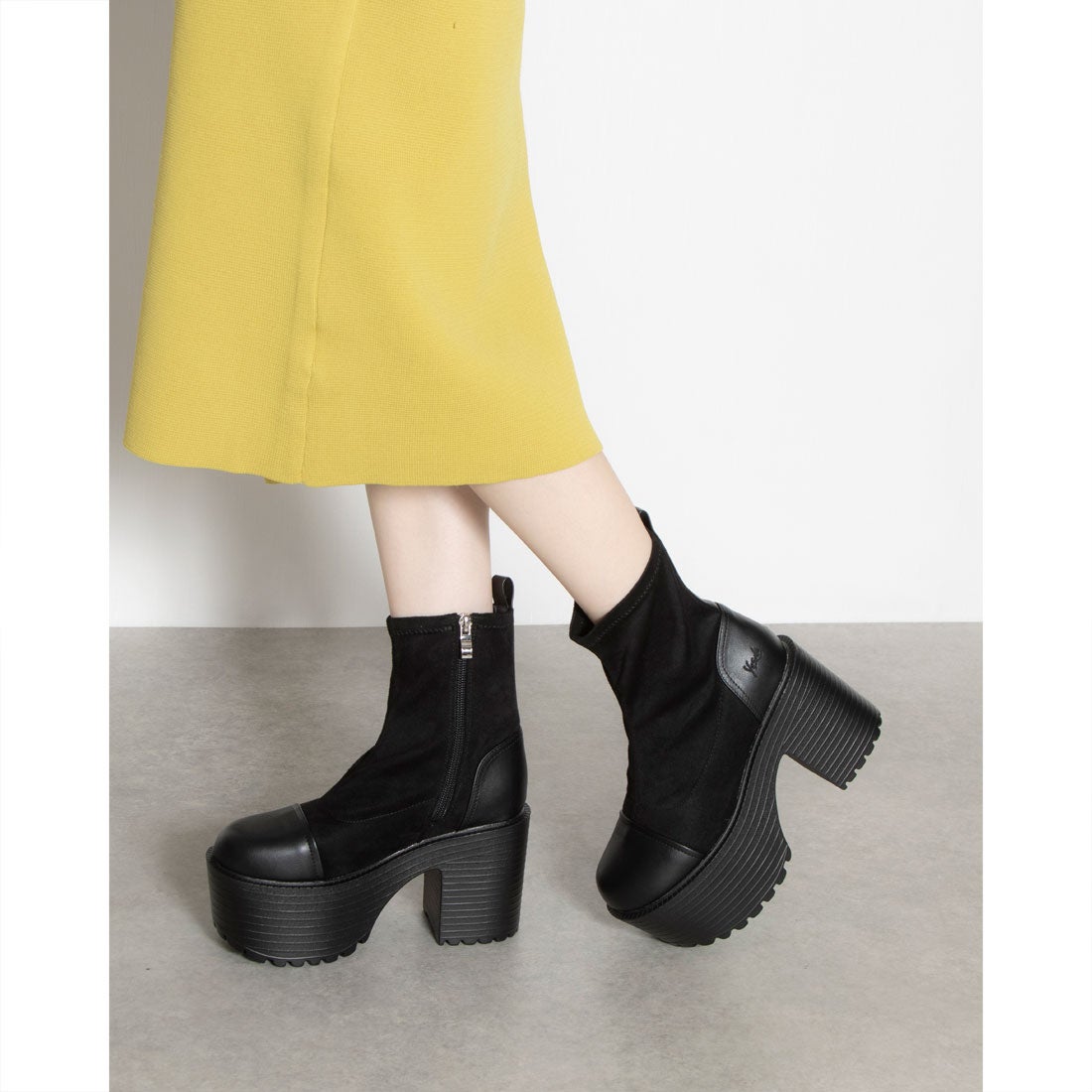 厚底ショートブーツ （ブラック） -YOSUKE U・S・A 公式