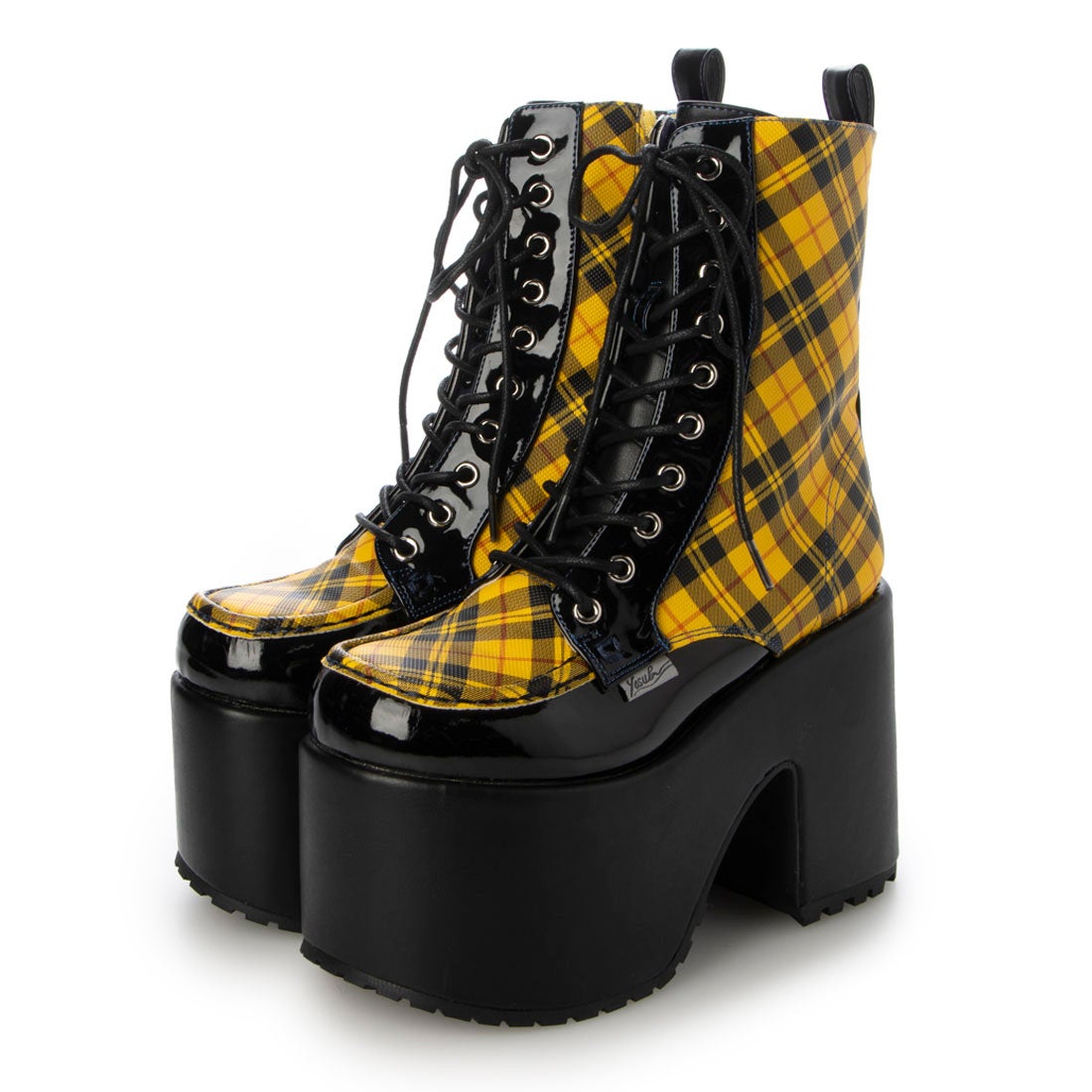 YELLO ホワイト ミュール レースアップ YELLO ホワイト ミュール