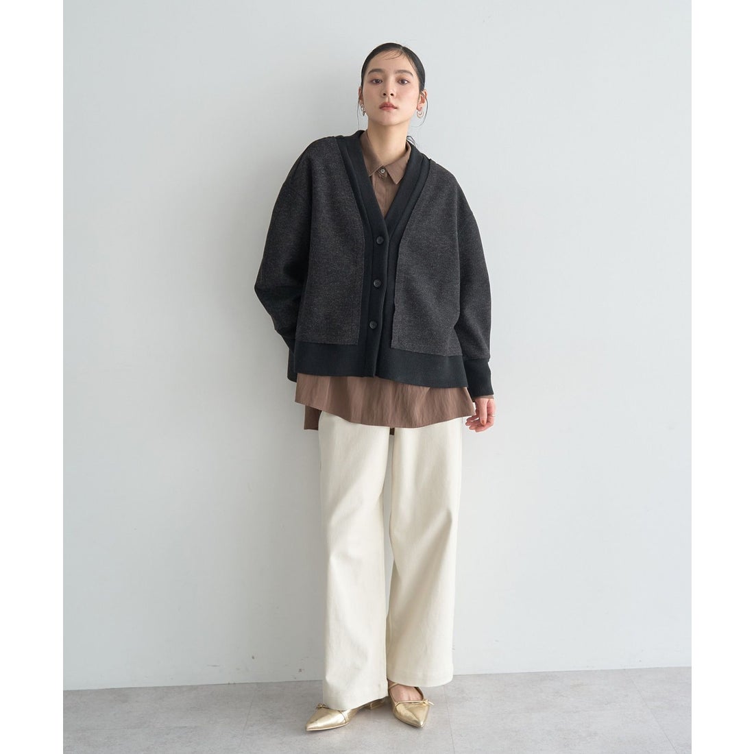 イェッカ ヴェッカ YECCA VECCA ストレッチツイルワイドストレート