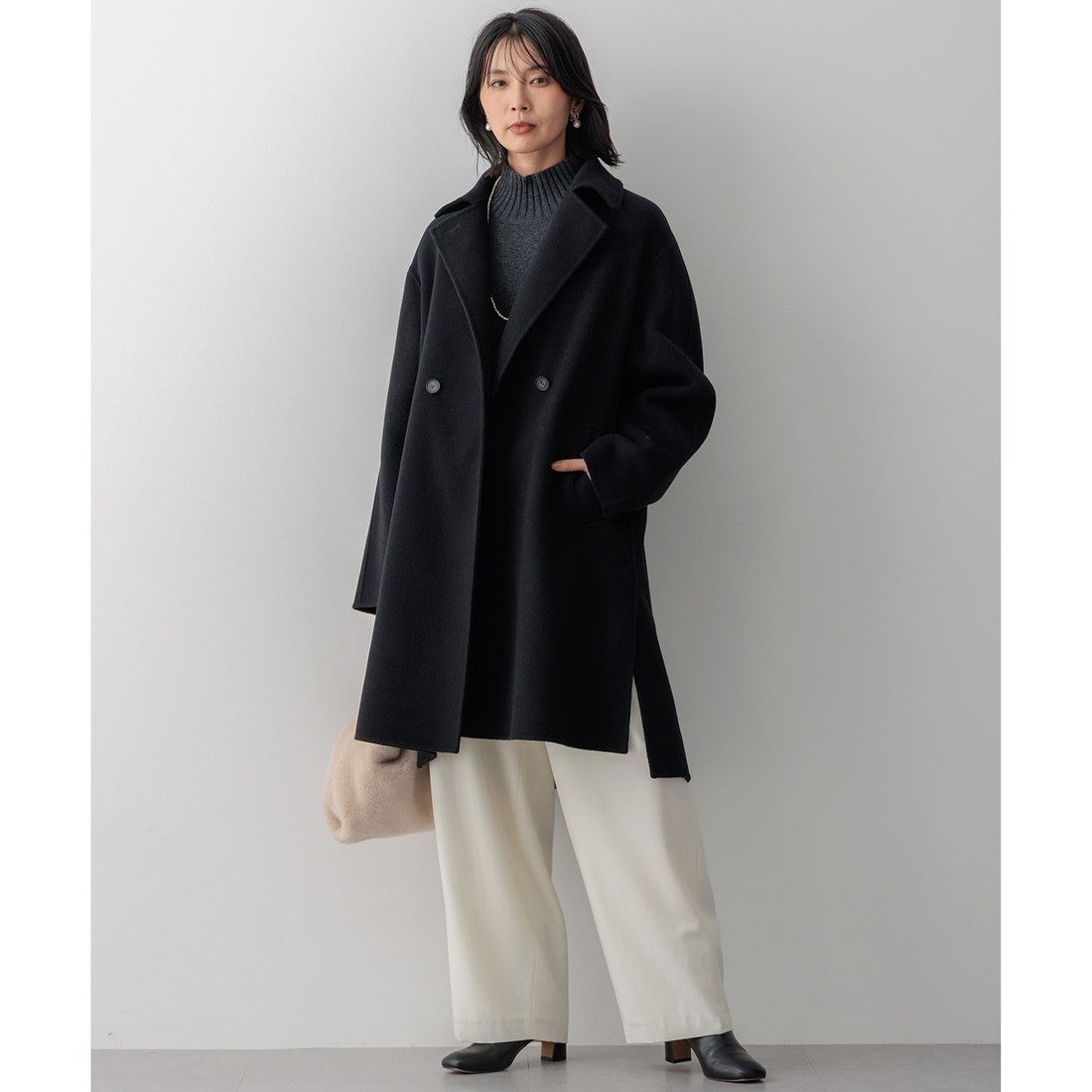 23区 【先行予約】MANTECOPure リバーコート （ダークグリーン系） -靴