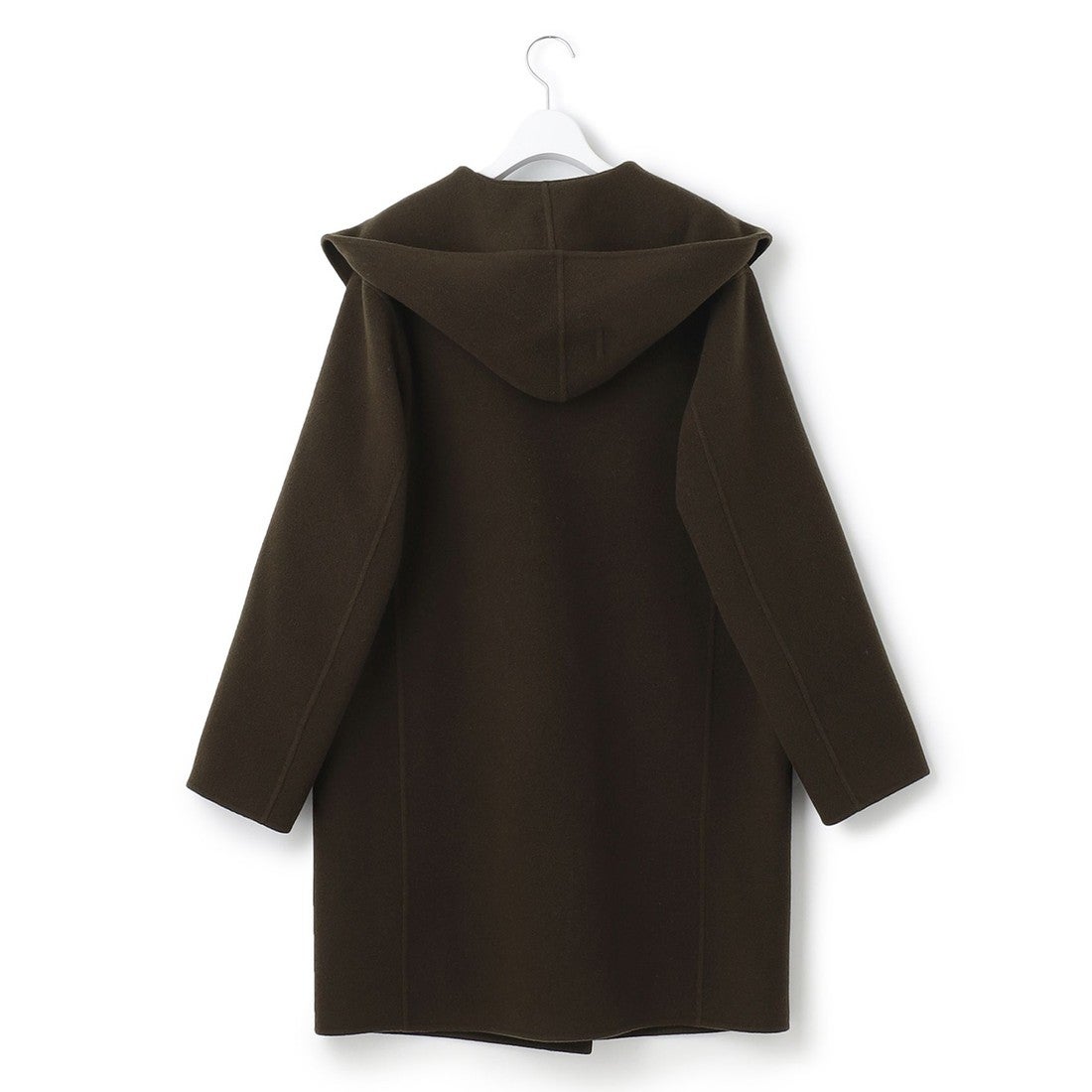 23区 ウールリバー フーデッド コート （ダークブラウン系