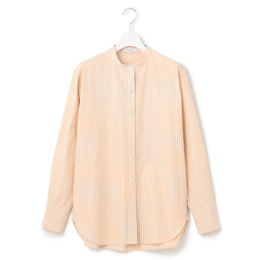 23区 【洗える】CANCLINI バンドカラー シャツ （ピンク系